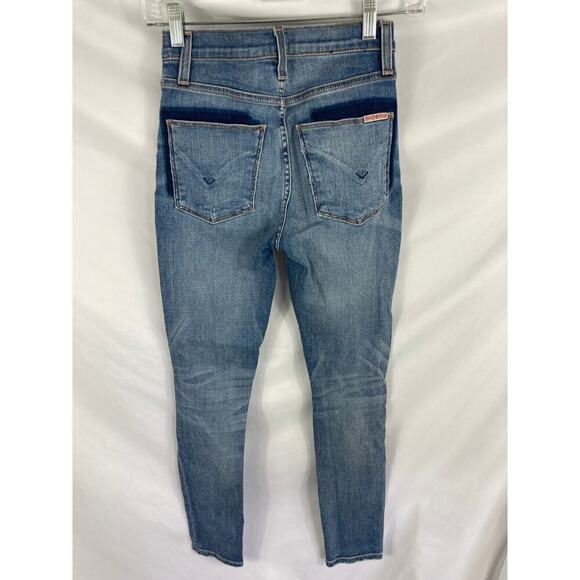 Hudson Jeans Barbara High Waist Ankle Super Skinny Distressed Jean 25 - Picture 4 of 5
